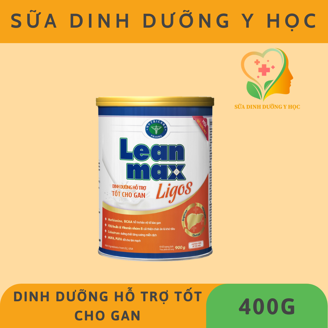 Sữa lean max ligos - dinh dưỡng cho người bệnh gan - 400g
