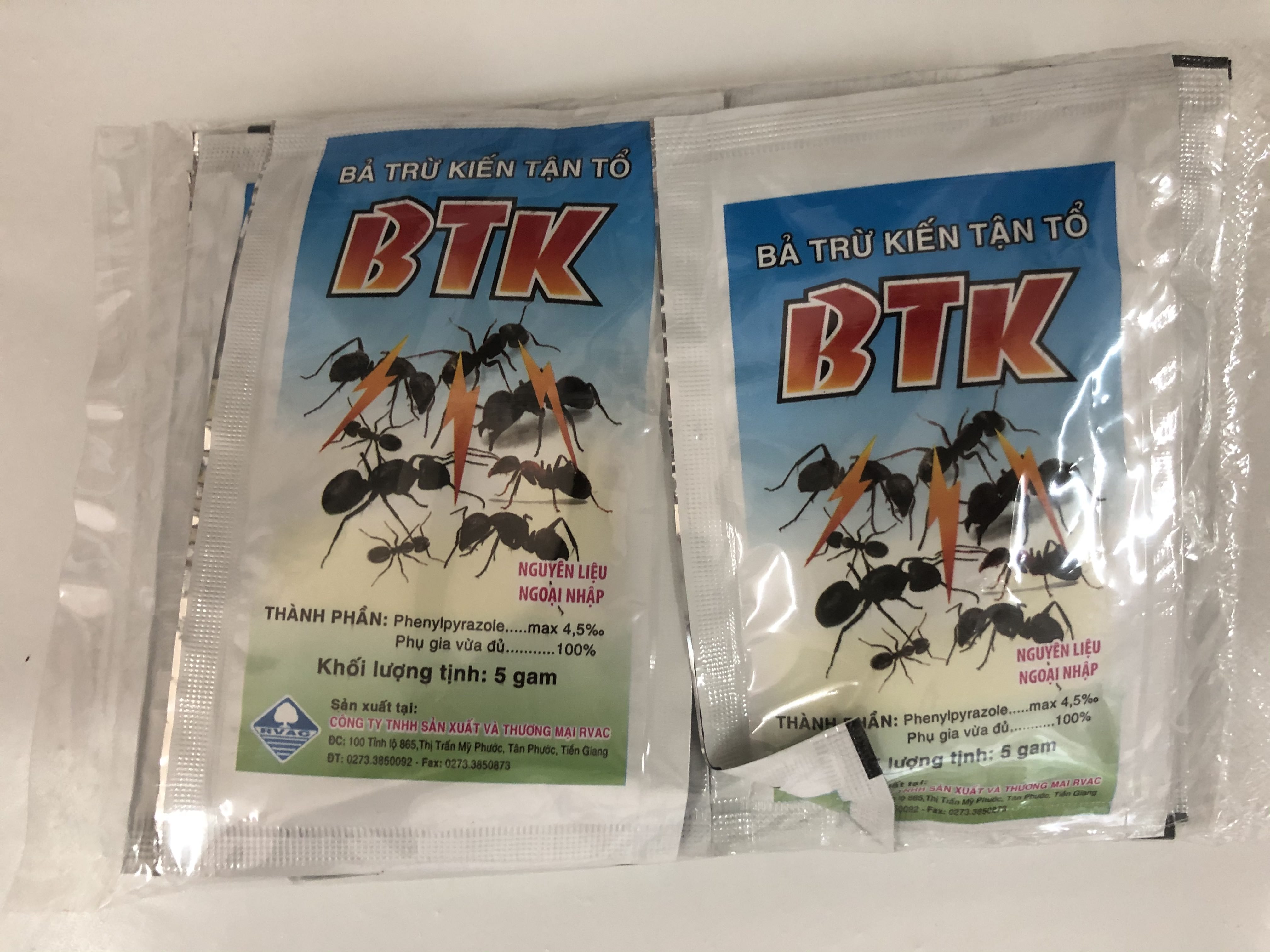10 Gói Bã Trừ Kiến BTK - Diệt Kiến Tận Ổ 10gói/bịch
