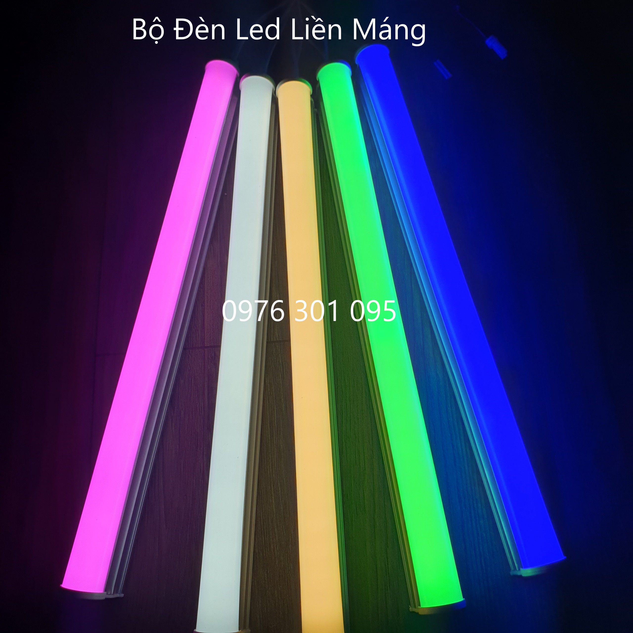 Bộ Đèn Led Liền Máng T5  30cm - 60cm (Trắng - Vàng)