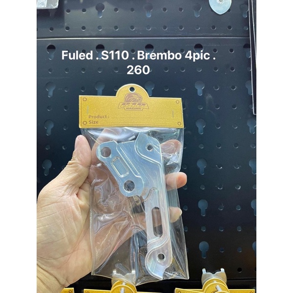 Pat cnc heo 4pis brembo , frando size dĩa 220mm / 260mm / 267mm cho fu led 125i / wave s110 / phuộc s110