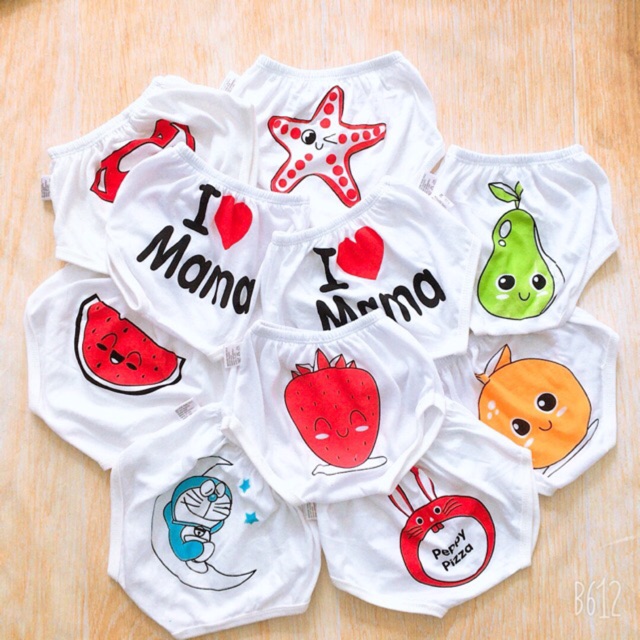 Combo 10 quần chục CHIP cotton cho bé trai và bé gái 3-15kg