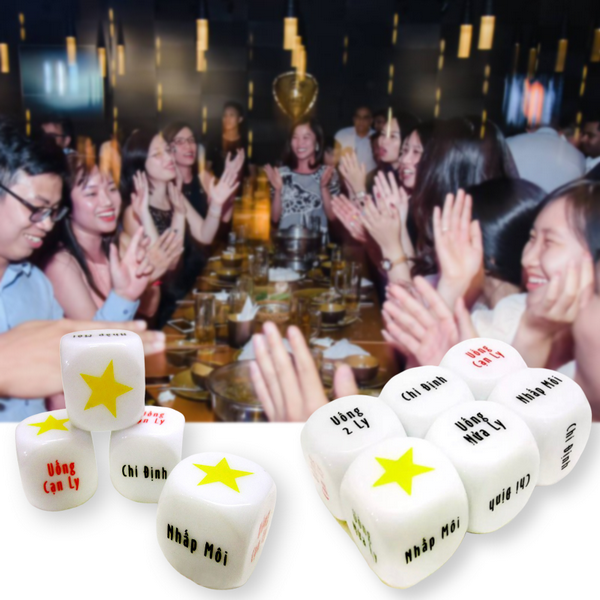 SÉT 3 VIÊN XÍ NGẦU ĂN NHẬU TẾT VUI NHỘN, TRÒ CHƠI GIẢI TRÍ GIẢM STRESS - XÍ NGẦU CHỈ ĐỊNH UỐNG BIA RƯỢU, GẮN KẾT QUAN HỆ BẠN BÈ, GIA ĐÌNH NGƯỜI THÂN