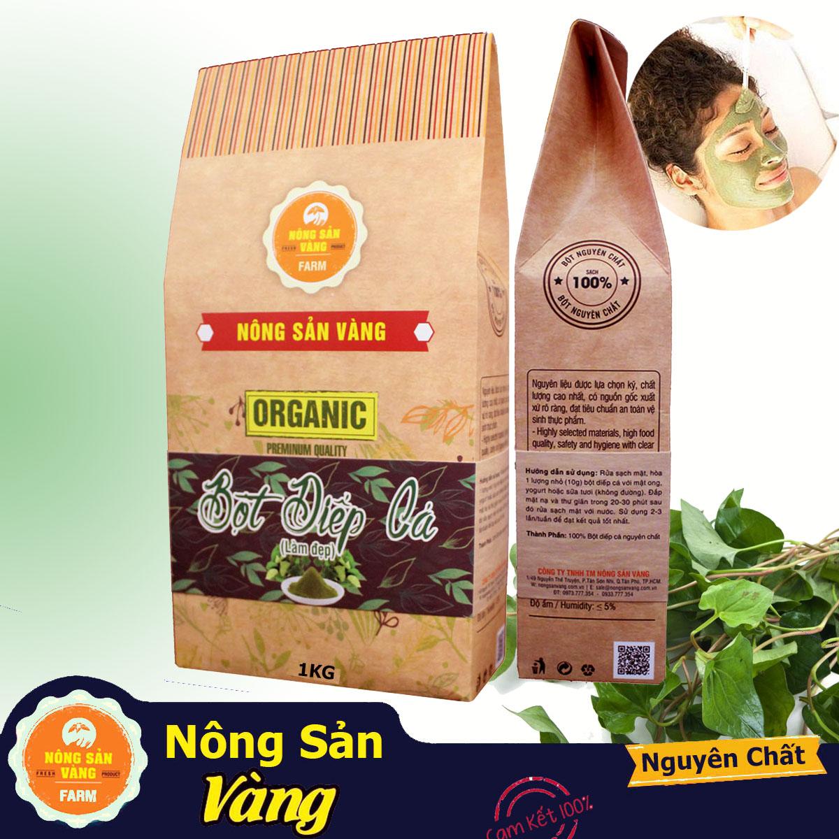Bột diếp cá 1kg giảm nhờn dưỡng da mềm mịn bột rau diếp cá giúp da săn chắc - nông sản vàng