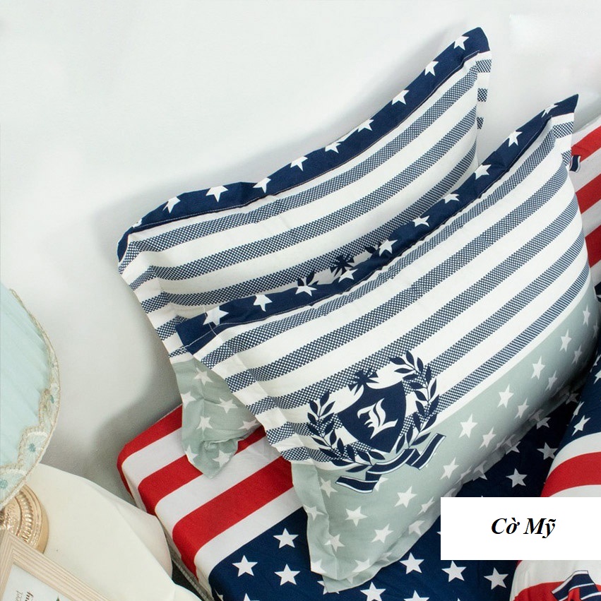🏵️ bộ 2 vỏ gối nằm kích thước 45x65 siêu đẹp 🏵️ mẫu cờ mỹ, được chọn mẫu thoải mái, ib shop chọn mẫu khác
