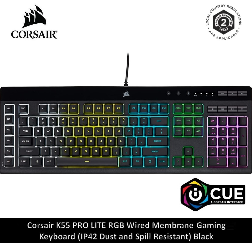 [Mới, chính hãng] Bàn phím chơi Game Corsair K55 PRO LITE RGB