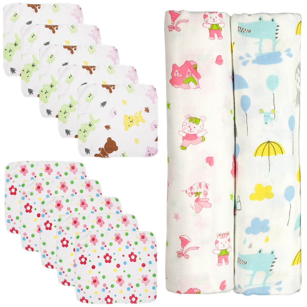 Combo gồm 24 đồ cho trẻ sơ sinh gồm 2 khăn tắm sợi tre + 10 khăn sữa xuất nhật + 1 chiếu chống thấm cao cấp + 10 lót chống thấm + gối đinh lăng