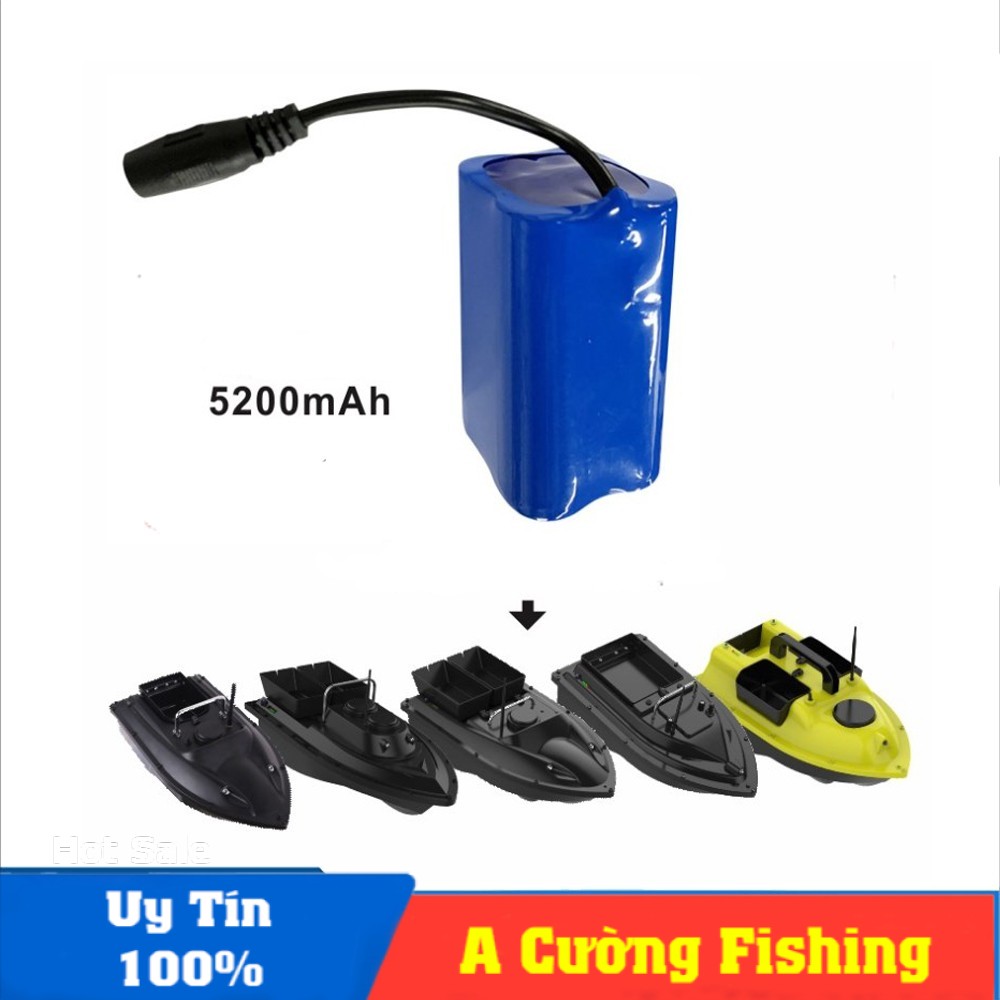 Pin dự phòng cho thuyền thả mồi, thả thính 5200mAh