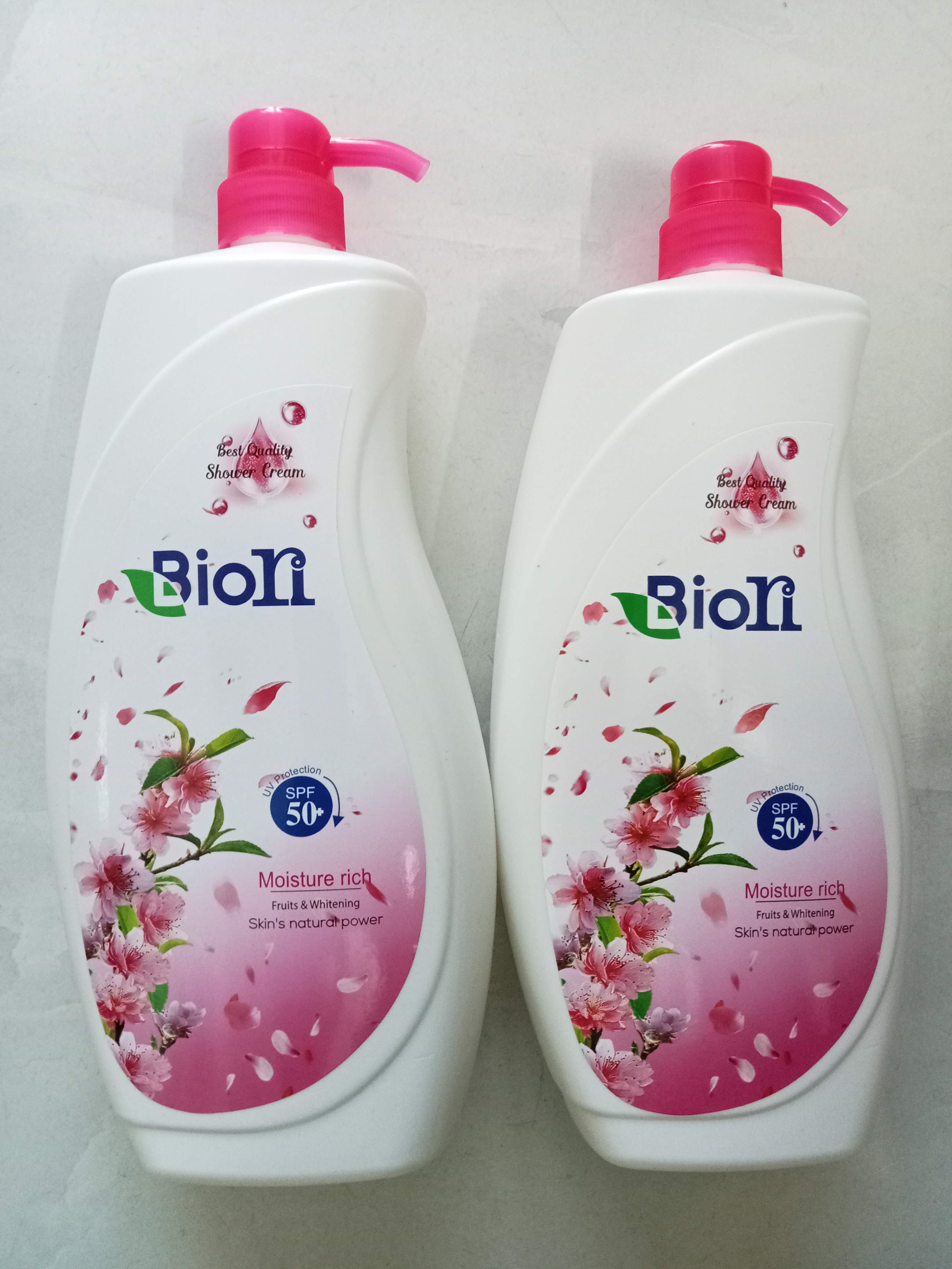 Combo sữa tắm trắng da biori 1200ml
