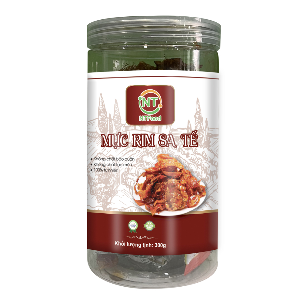 Mực rim sa tế nha trang ntfood 300gr - nhất tín food