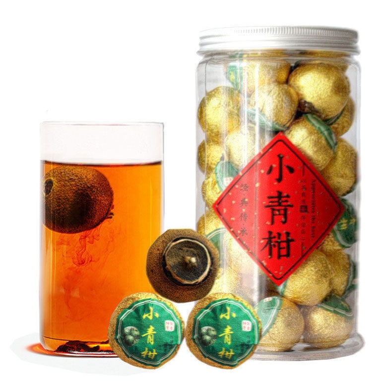 【25 QUẢ TRÀ PHỔ NHĨ QUÝT Tân Hội - Tiểu Thanh Cam Loại Đặc Biệt (Hộp 250g)