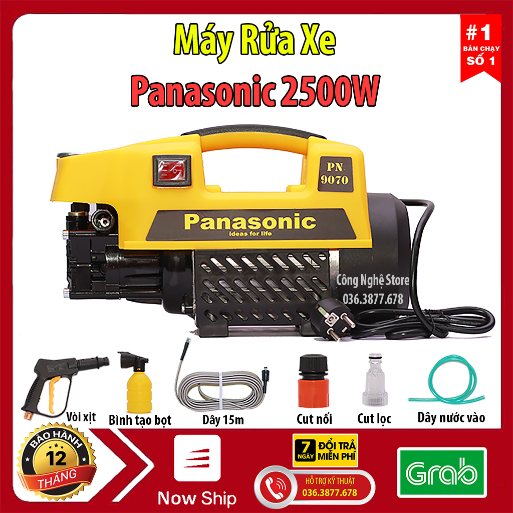 Máy rửa xe panasonic 2500w