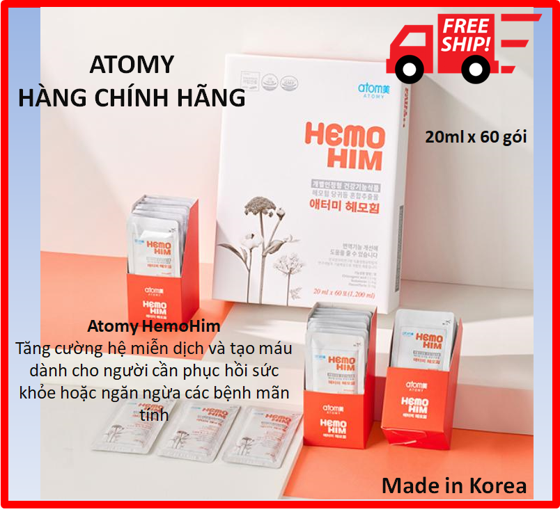 SG Bổ máu và tăng miễn dịch - Atomy HemoHim Plus 20ml x 60 gói