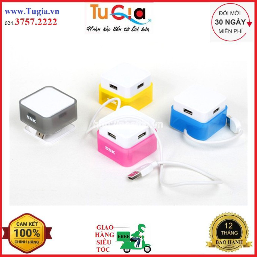 Hub usb 4 cổng ssk shu 020 - hàng chính hãng