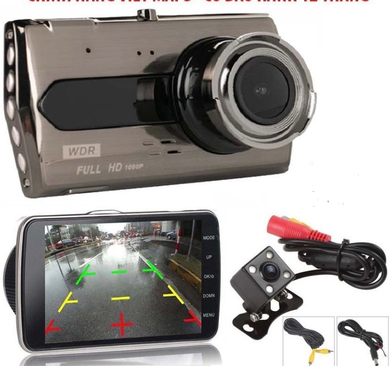 Camera Hành Trình WDR X008 Utral HD 1296P Quay đêm WDR, thân hợp kim, chip xử lý mới hơn dòng 004, góc quay rộng 170 độ