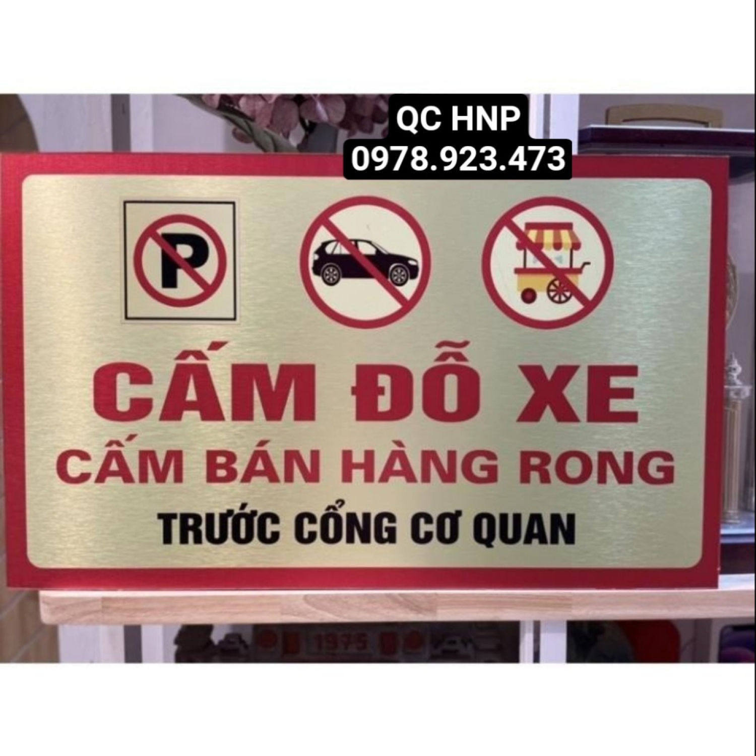 Biển báo cấm đỗ xe – biển báo cấm mica