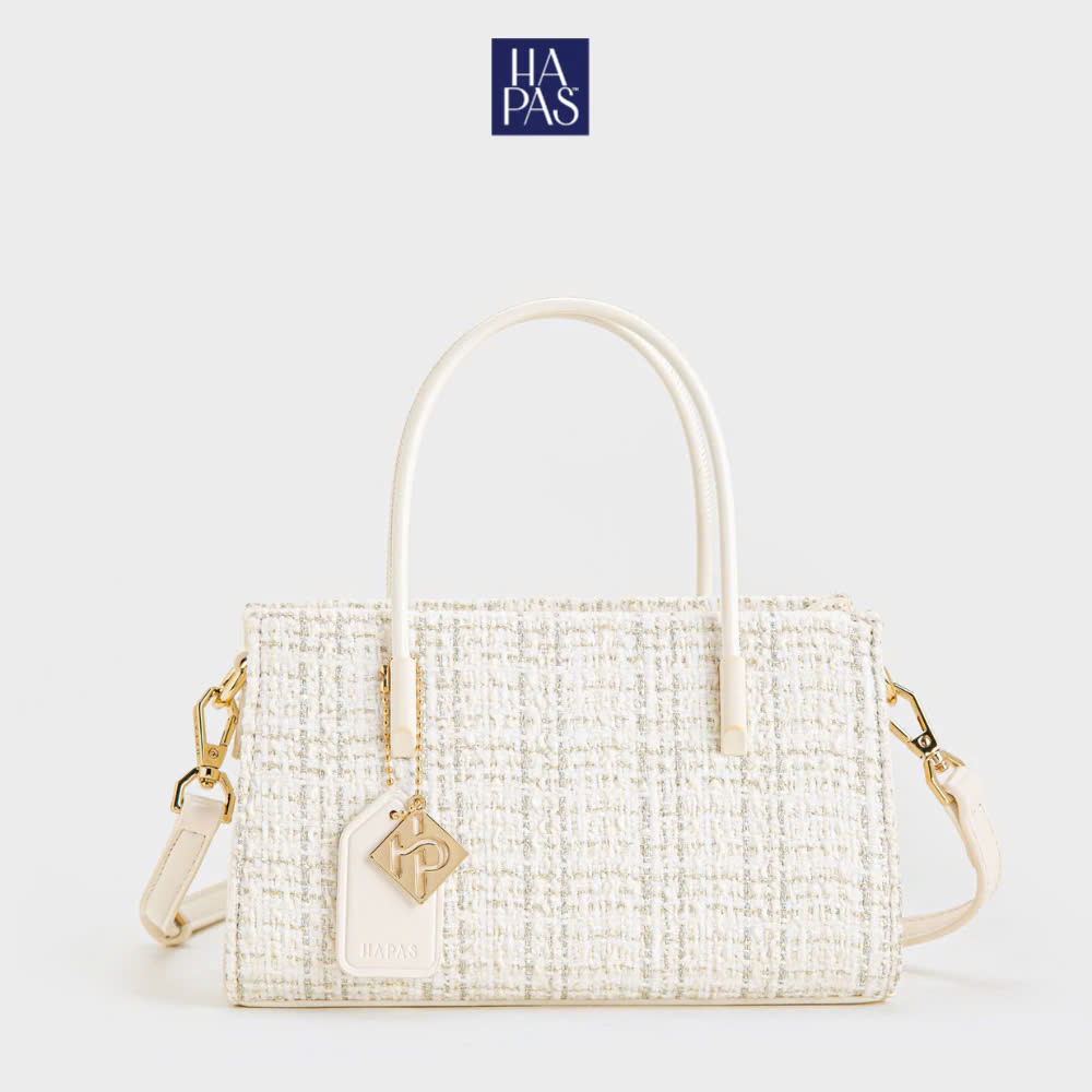 Túi Xách Nữ Phủ Màu Tag Vuông Tweed HAPAS - TXT221226