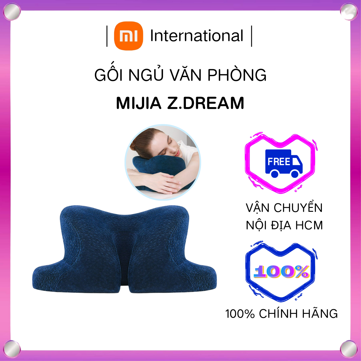 Gối ngủ văn phòng gối ngủ nhân tạo nằm ngủ gối ngủ lớp học cho trẻ em gối nghỉ trưa