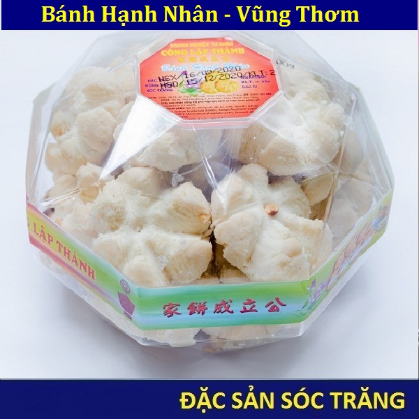 Combo 2 Hộp Bánh Hạnh Nhân {Hộp 300Gr} Công Lập Thành 300gram hộp kim cương{ Bánh Trung Thu, Bánh Kẹo, Bánh Pía, Lạp Xưởng, Đặc Sản Sóc Trăng }