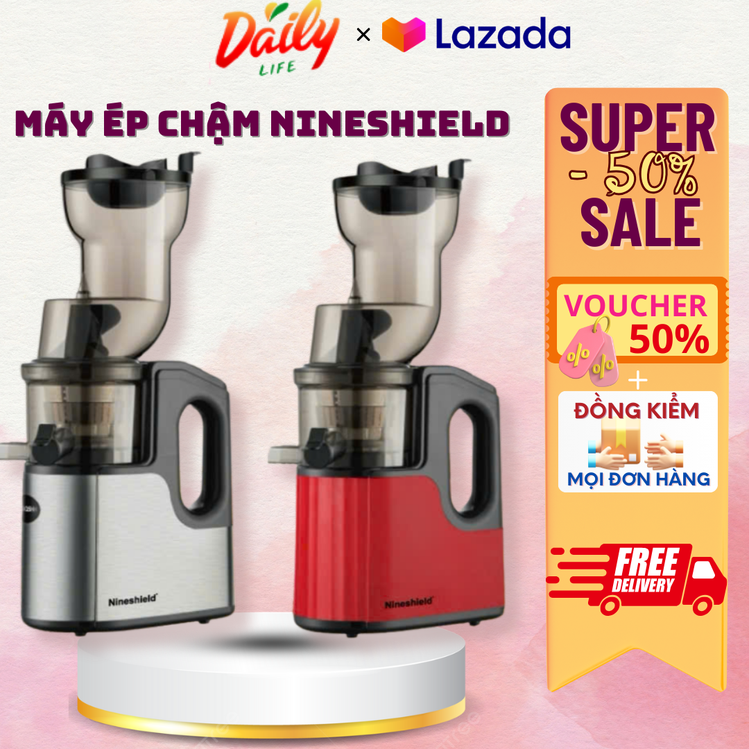 (JUICER) Máy Ép Chậm Cổ Rộng Chính Hãng, Máy Ép Trái Cây Nguyên Quả Ép Kiệt Bã, Ép Cần Tây Rau Má Dễ Dàng, Máy Làm Nước Ép Bảo Hành Chính Hãng