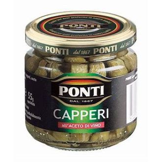 Bạch hoa ngâm giấm Capperi hiệu Ponti 95g