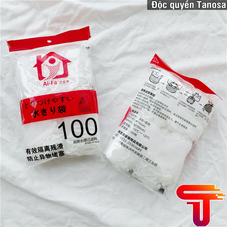 Túi lọc rác bồn rửa chén bát chống tắc nghẽn - túi lưới lọc rác - túi lưới chặn rác