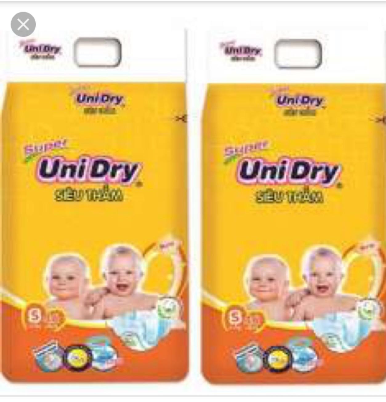 Combo 2 bịch tã dán Unidry S 48 M42 L38 XL34 miếng