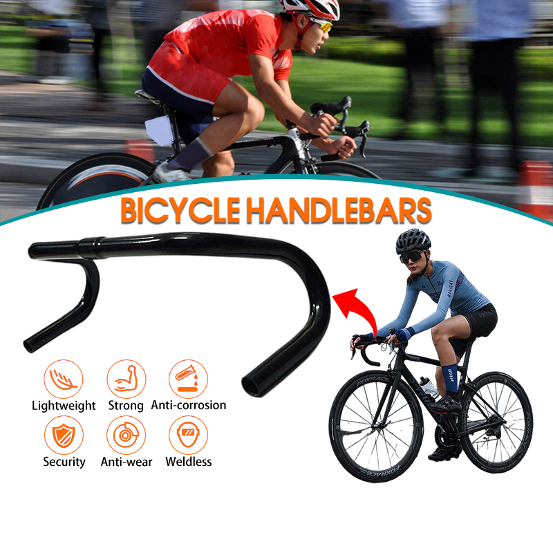 Ghi đông-tay lái cong cho xe đạp road & fixed-gear,tay lái ghi đông xe đạp cong sừng dê 25.4mm,nhôm hợp kim siêu nhẹ