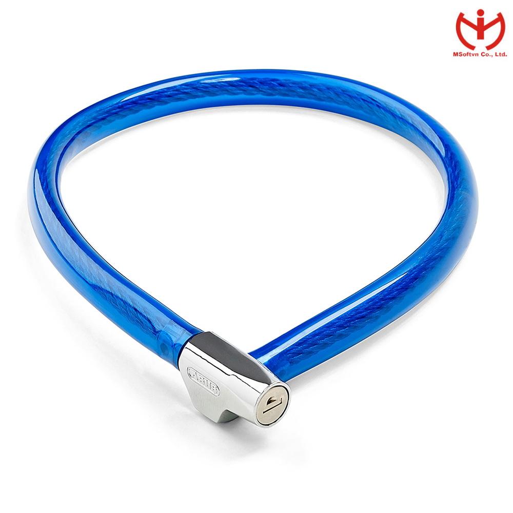 Khóa dây xe đạp abus 650/65 thân dây thép dài 65cm x 8mm - msoft