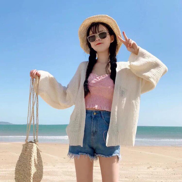 Áo len nữ cardigan - Áo khoác len mỏng thu đông - Gu thời trang trẻ