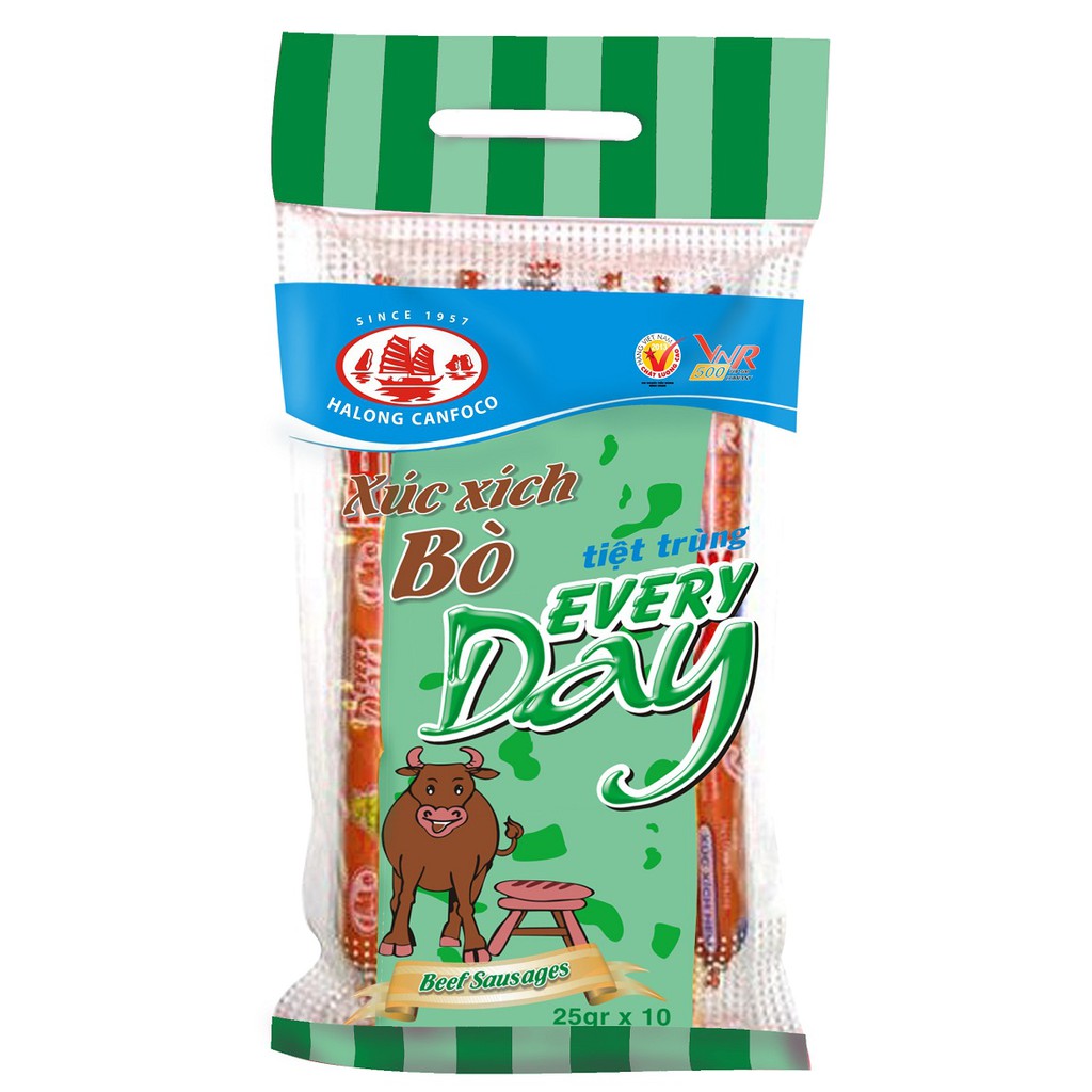 Xúc xích Hạ Long ăn liền EveryDay - Bò