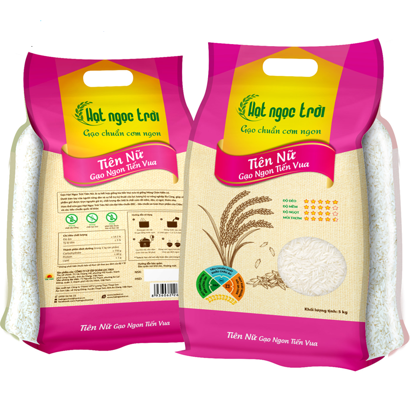 Gạo hạt ngọc trời tiên nữ túi 5kg