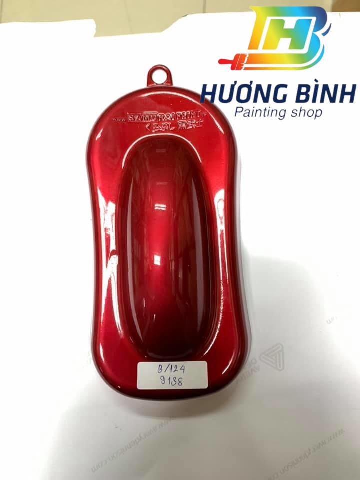 Sơn xịt Samurai màu Đỏ Sáng - S138 (cần dùng với nền màu Bạc để lên được màu chuẩn và đẹp)