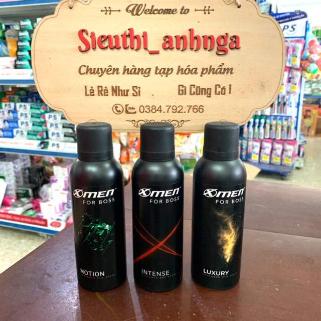 Xịt khử mùi x-men for boss 150ml