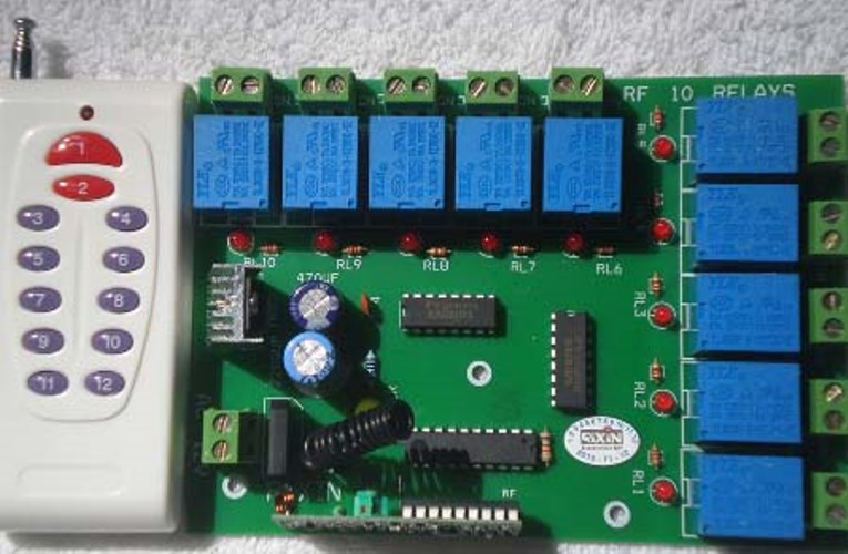 Mạch điều khiển từ xa 8 kênh 12v