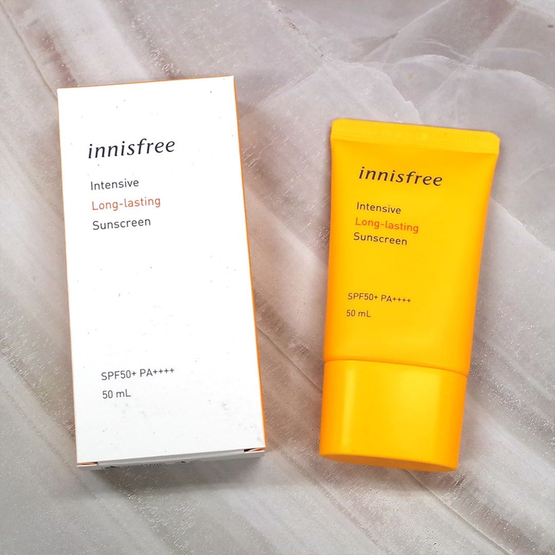 Kem Chống Nắng Chống Trôi Innisfree Intensive Long-lasting Sunscreen 50ml Hàn Quốc Dành Cho Da Dầu, Bảo Vệ Tuyệt Đối Làn Da Dưới Ánh Nắng Mặt Trời