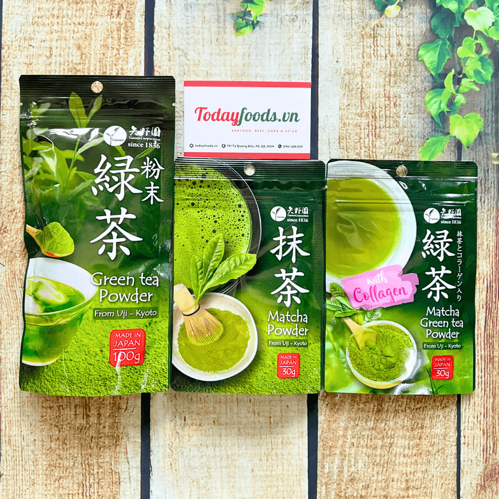  Bột Trà Xanh Nhật nguyên chất Matcha Uji Yanoen Todayfoods 