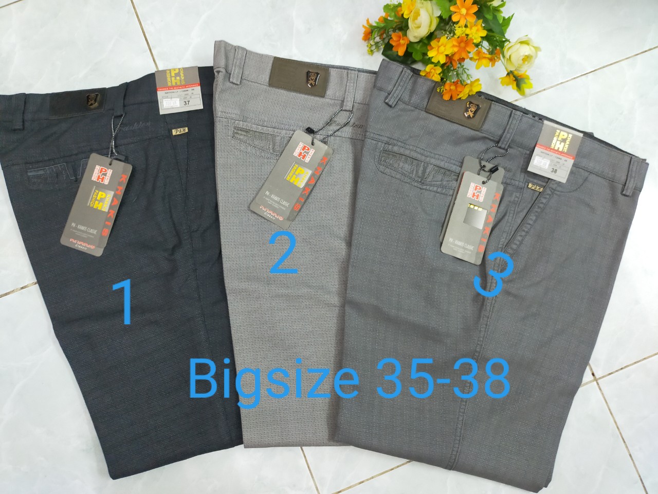Quần kaki trung niên bigsize cao cấp