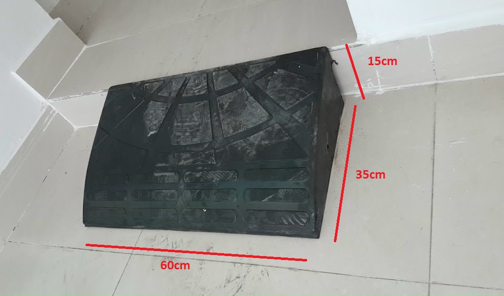 TẤM CAO SU KÊ BẬC THỀM CAO 15CM