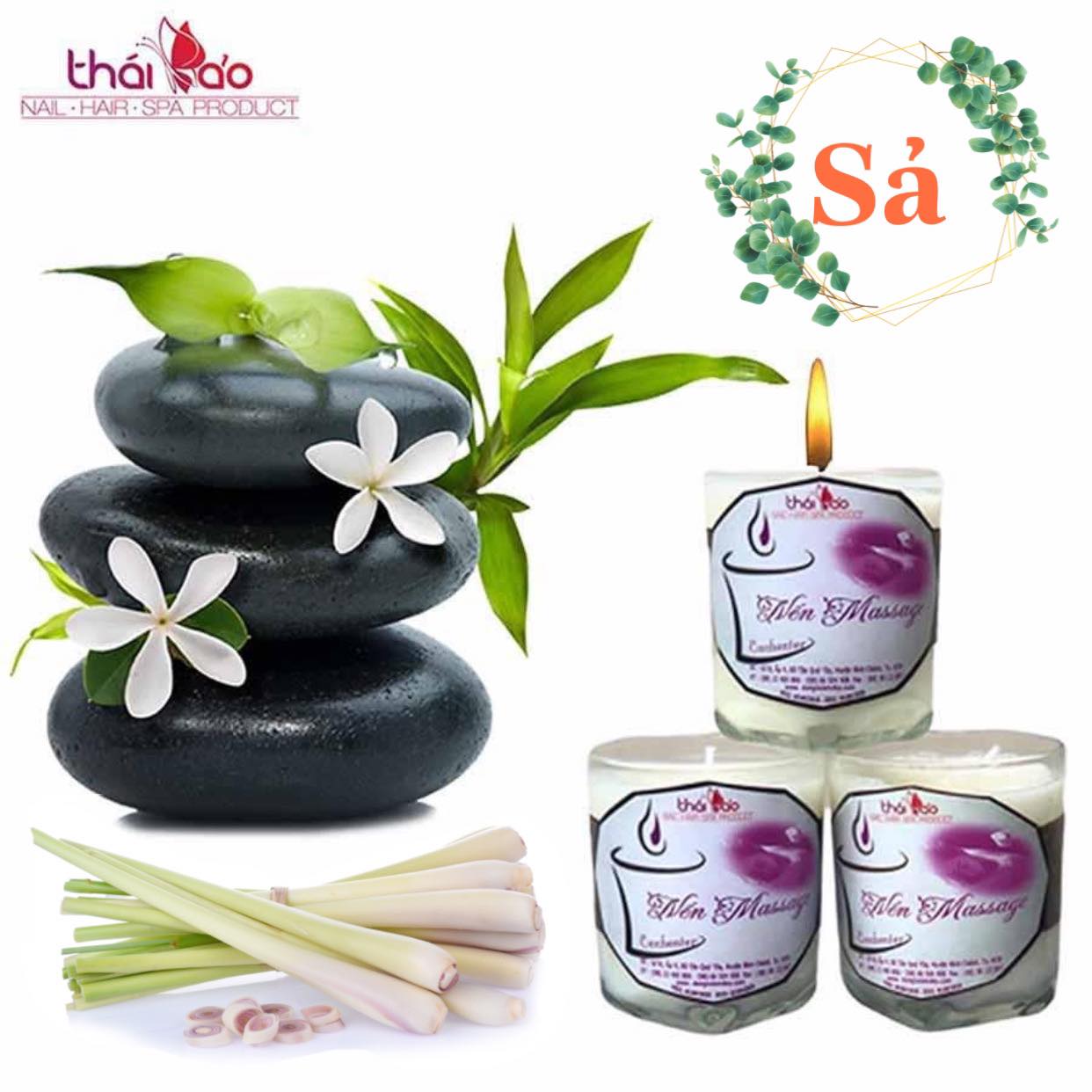 Nến massage body - tinh dầu hương sả