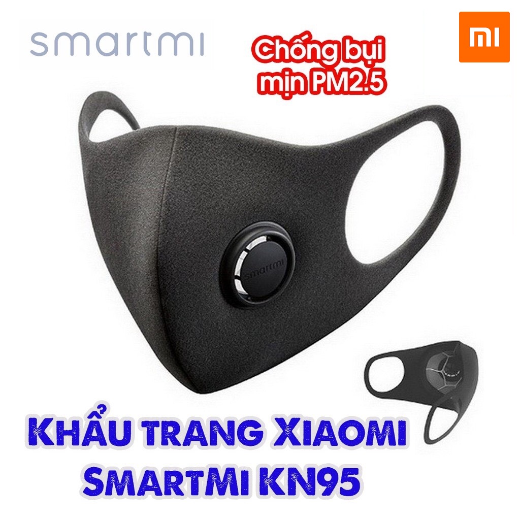 Khẩu trang SmartMi KN95 hiệu quả lọc bụi PM2.5 đạt 97% thoáng khí dễ thở chống ô nhiễm | CÔNG NGHỆ SỐ