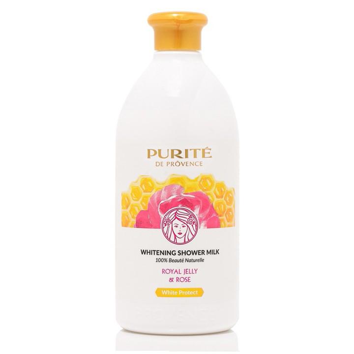 Sữa Tắm Dưỡng Trắng Da PURITÉ Sữa Ong Chúa Hương Hoa Hồng 500ml
