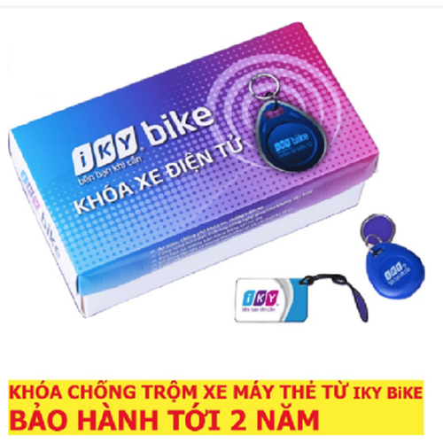 Khóa chống trôm xe máy thẻ từ thông minh iky bike - vindecal bd