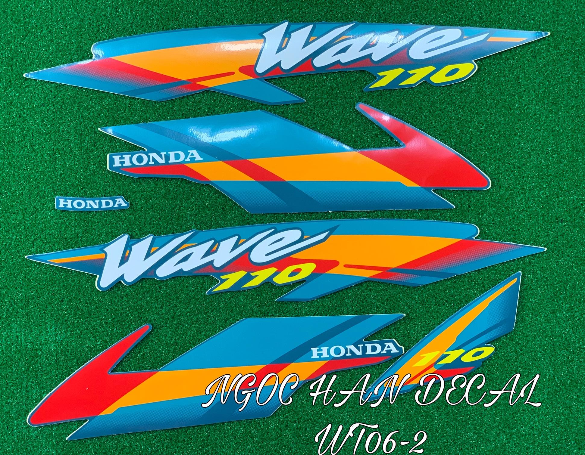 Nguyên bộ tem (3 lớp) Wave Thái 110 màu ngọc đời 2000 -- NGỌC HÂN DECAL