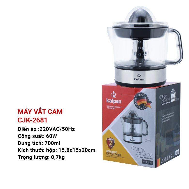 Máy vắt cam kalpen cjk-2681- hàng chính hãng bảo hành 2 năm