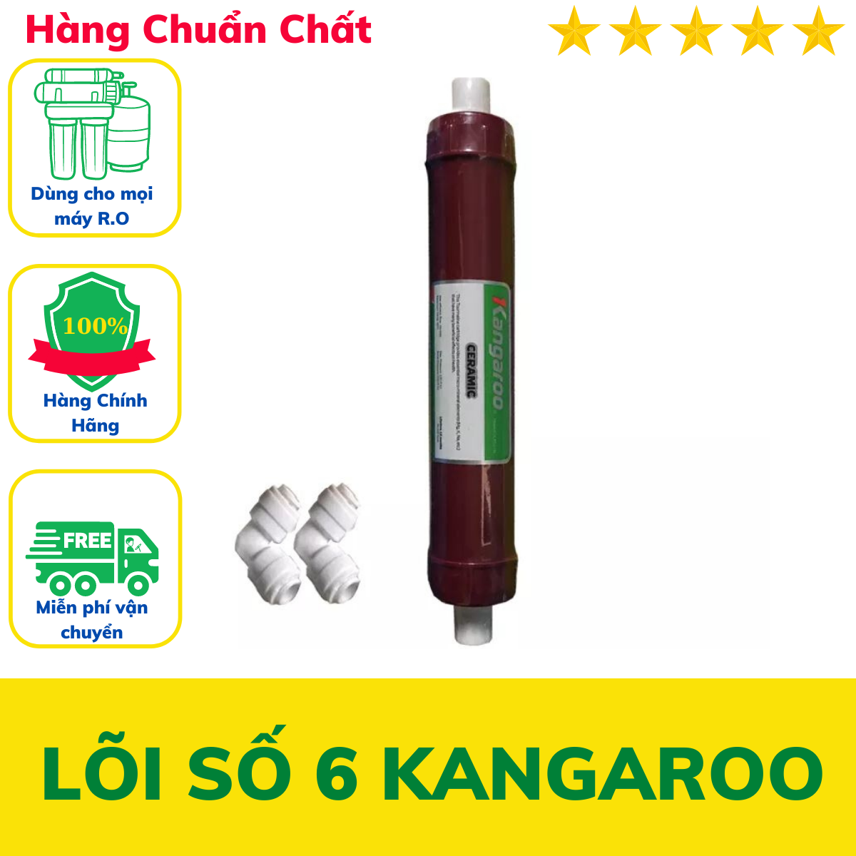 Lõi lọc nước số 6 Kangaroo lõi lọc Ceramic chính hãng lắp cho máy lọc nước Kangaroo