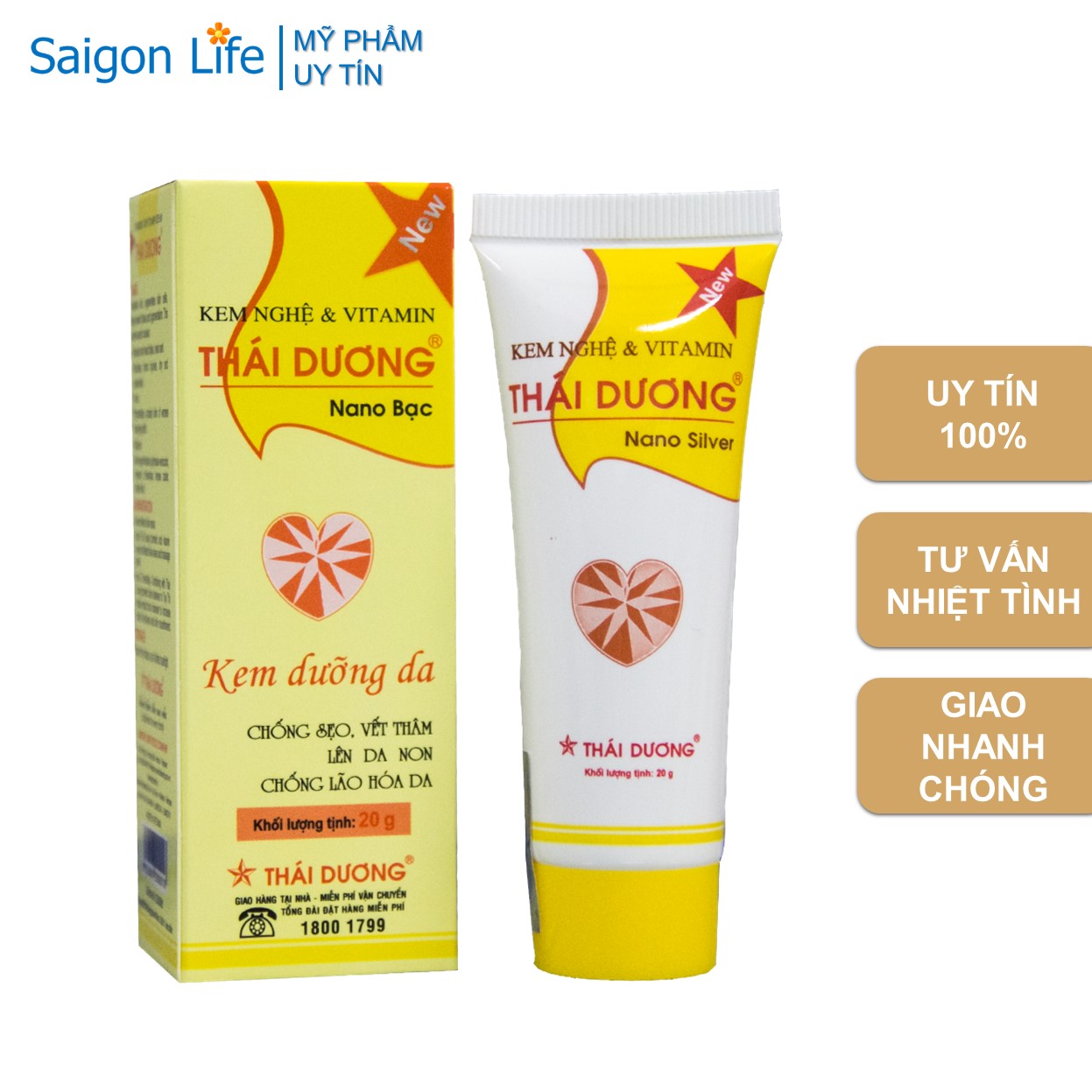 Kem Nghệ Và Vitamin Thái Dương 20g