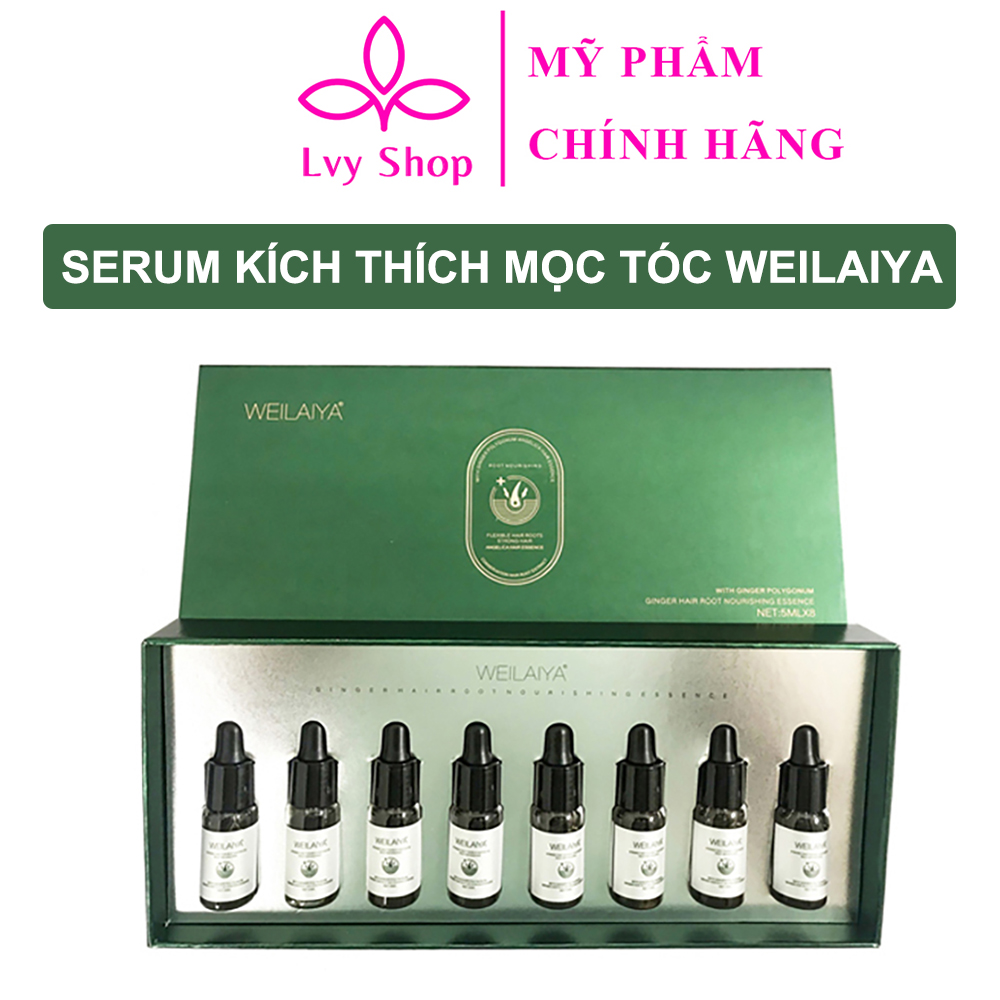 Serum mọc tóc Weilaiya Hair Growth Lvy Shop kích thích mọc tóc giúp tóc dày hơn cứng cáp giảm gãy rụng