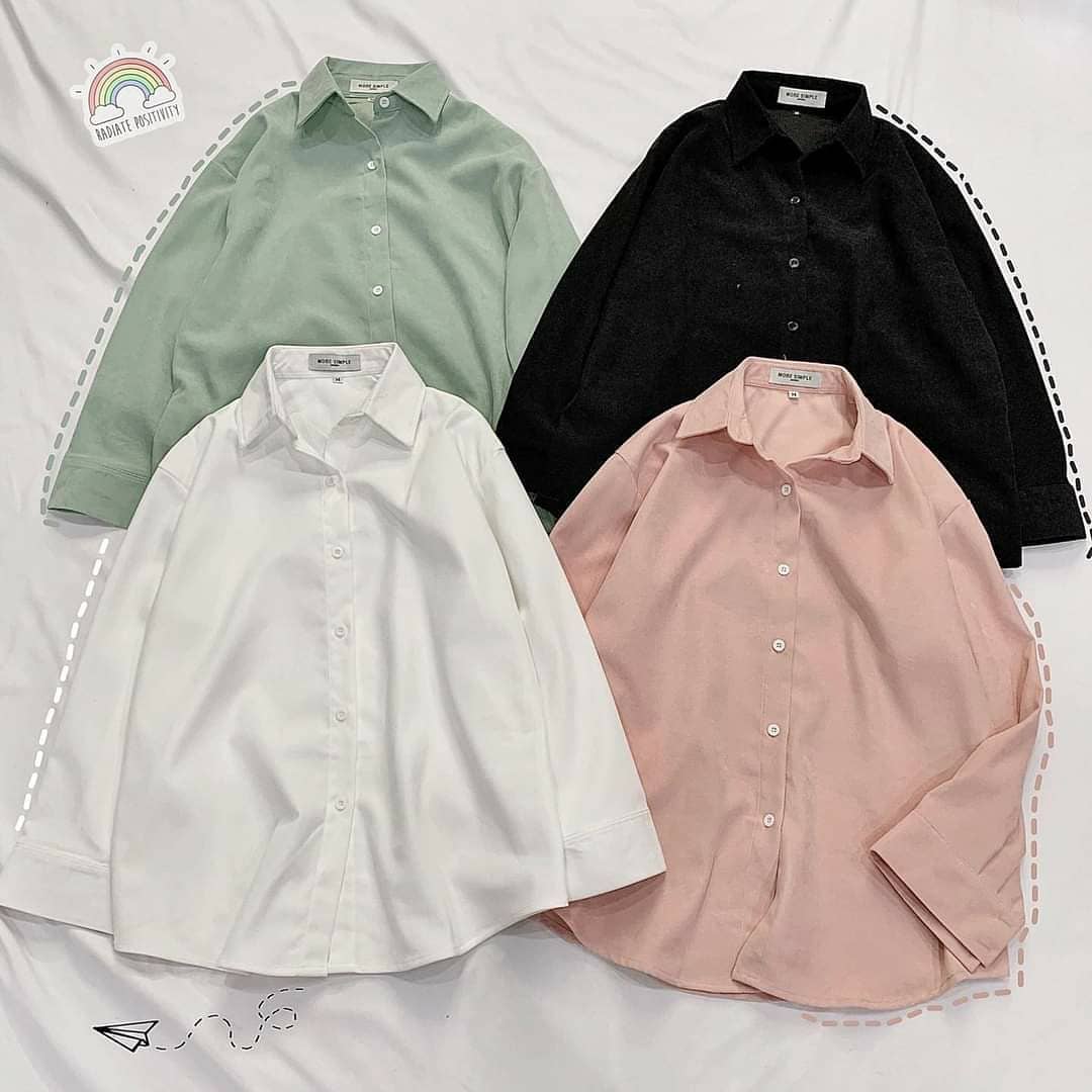Sơ mi form rộng unisex