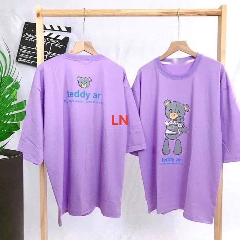 Áo phông gấu teddy hai mặt LN11