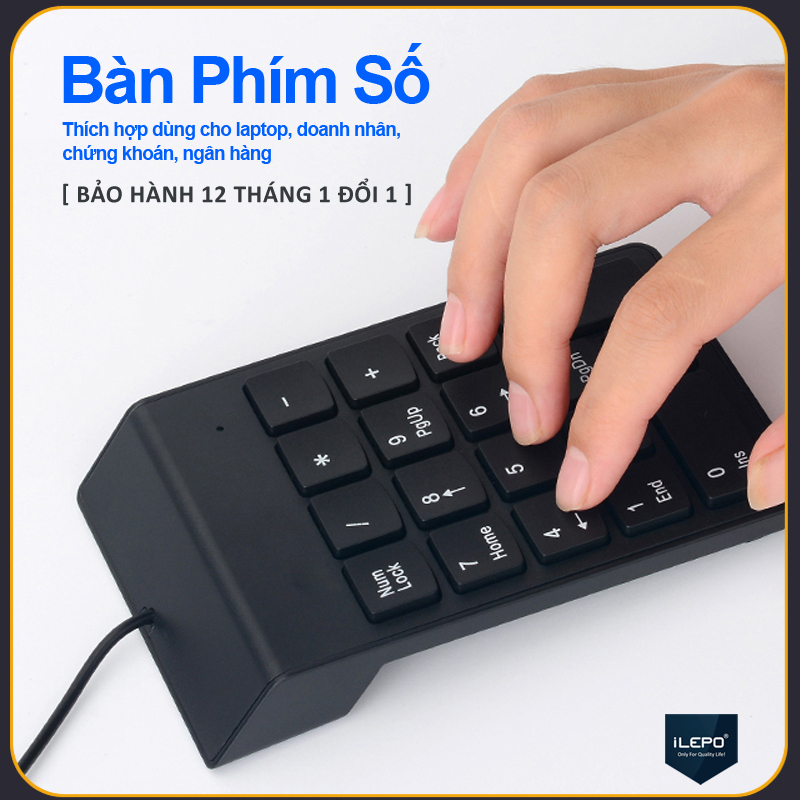 [HCM]Bàn Phím Số cho Máy Tính Laptop ( 10cmx14cmx1.2cm )
